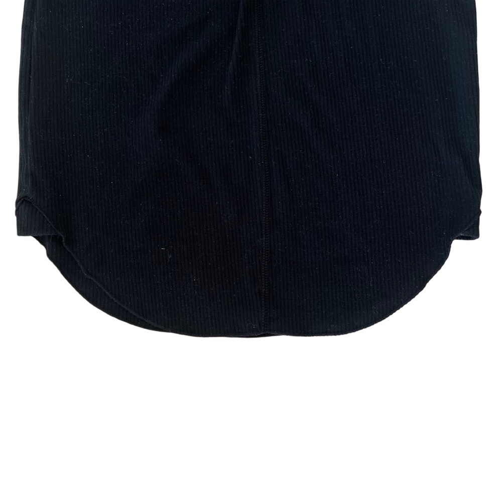 Gentle Fawn Black Ribbed T-Shirt Dress - Size XS - Picture 3 of 6